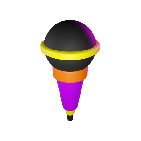 Mic  3D Icon