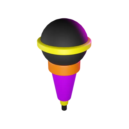 Mic  3D Icon