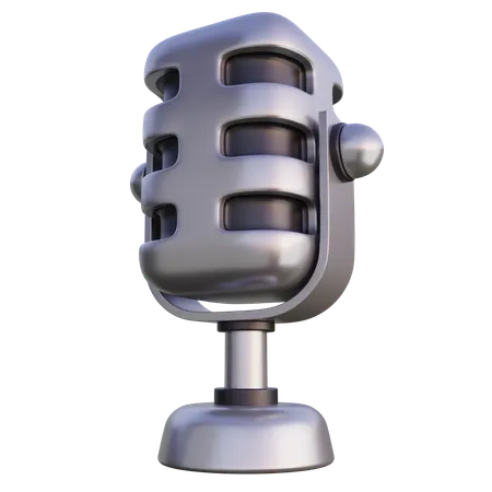 Mic  3D Icon