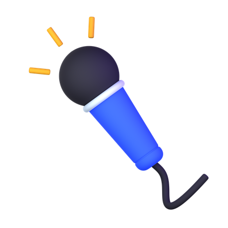 Mic  3D Icon