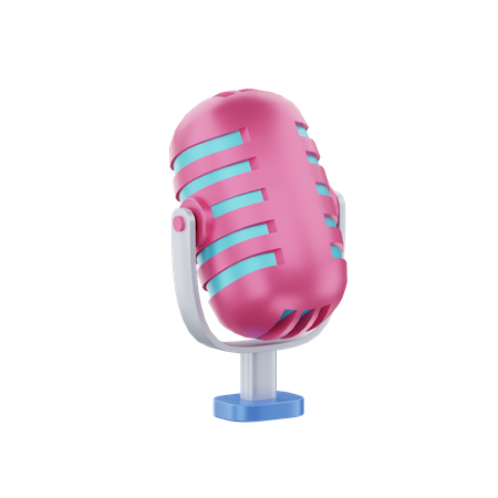 Mic  3D Icon