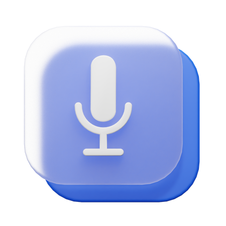 Mic  3D Icon