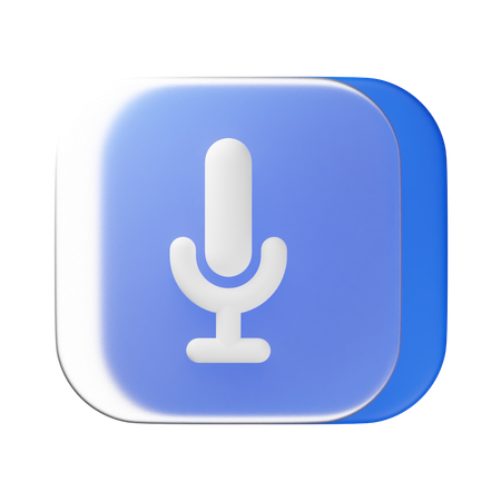 Mic  3D Icon