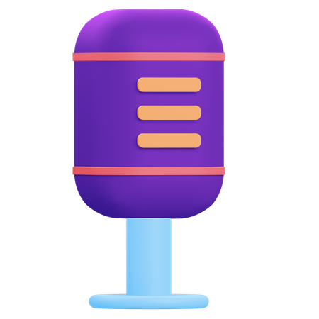 Mic  3D Icon