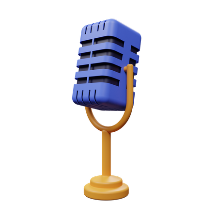 Mic  3D Icon