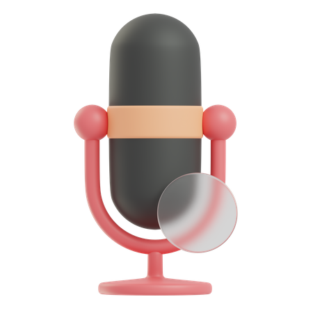 Mic  3D Icon