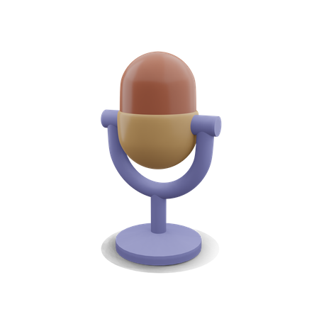 Mic  3D Icon