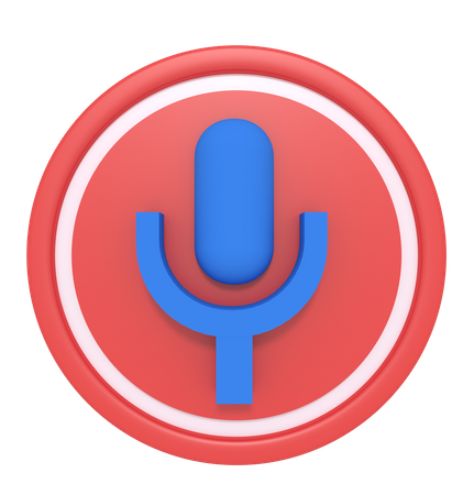 Mic  3D Icon