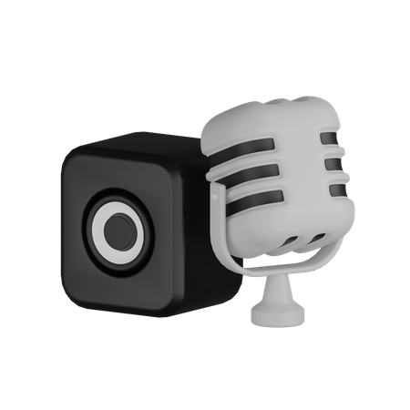 Mic  3D Icon
