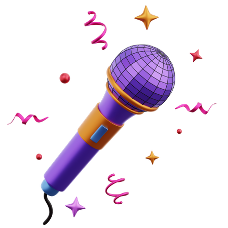 Mic  3D Icon