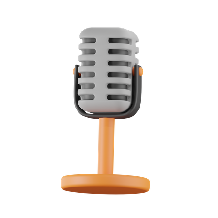 Mic  3D Icon