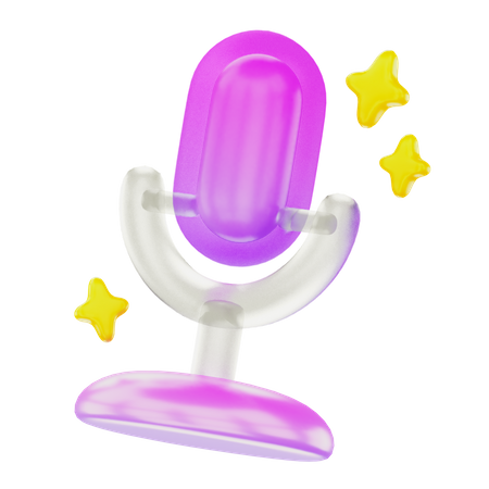 Mic  3D Icon