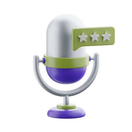 Mic  3D Icon