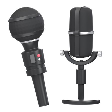 Mic  3D Icon