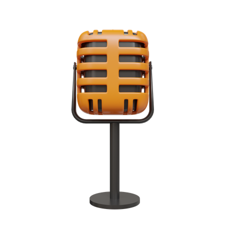 Mic  3D Icon