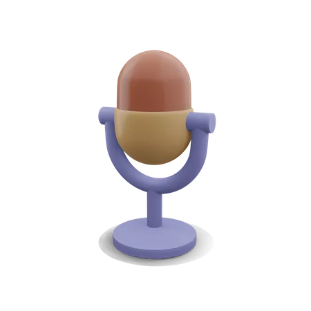 Mic  3D Illustration