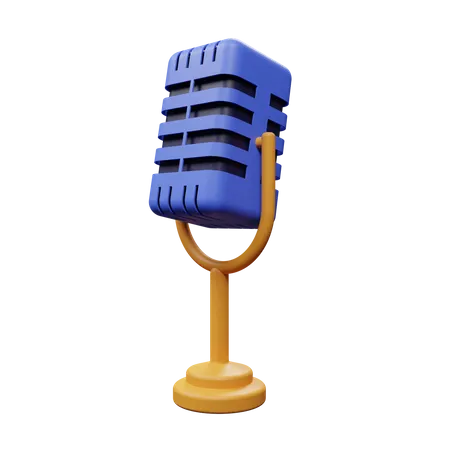 Mic  3D Illustration