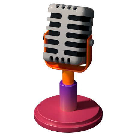 Mic  3D Illustration