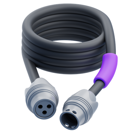 Mic Cables  3D Icon