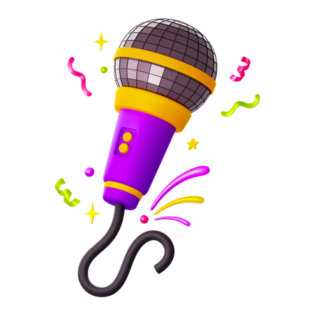 Mic Karaoke  3D Icon