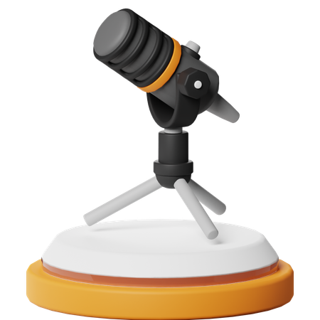 Mic Podcast  3D Icon