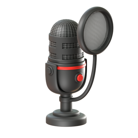 Mic Podcast  3D Icon