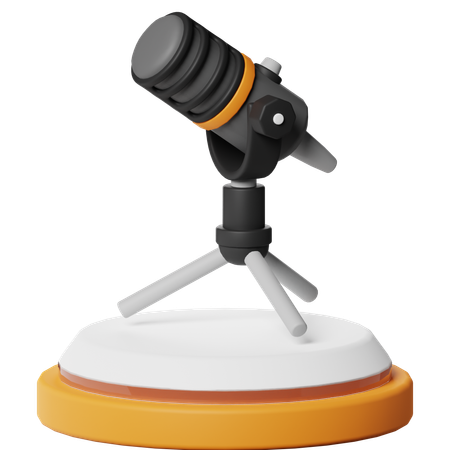 Mic Podcast  3D Icon