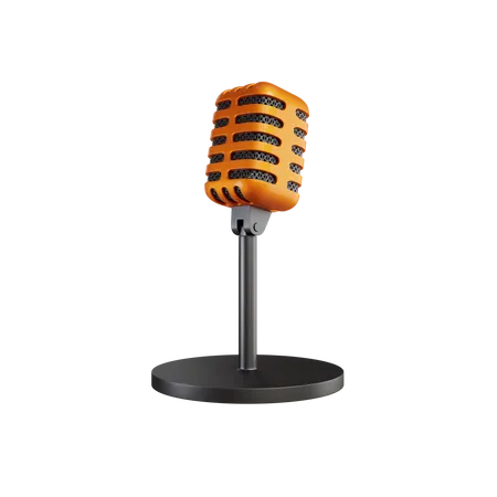 Mic Stand  3D Icon