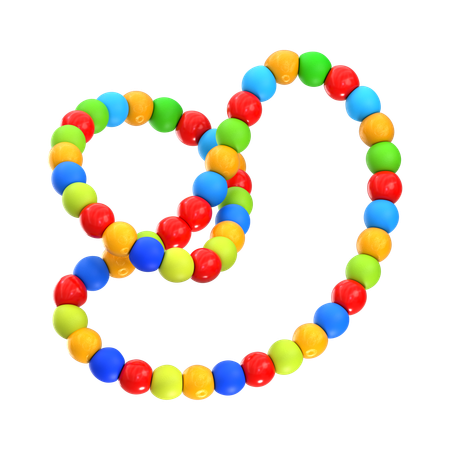 Miçangas em fio  3D Icon