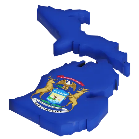 Michigan  3D Icon