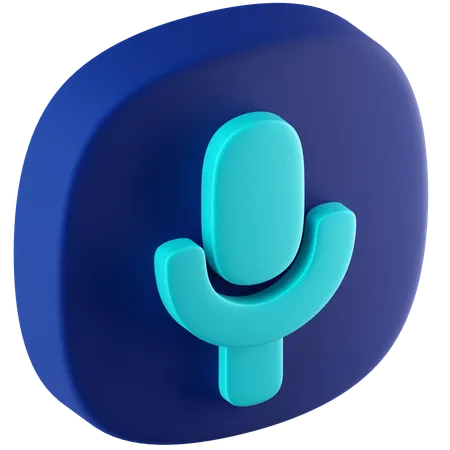 Microphone  3D Icon