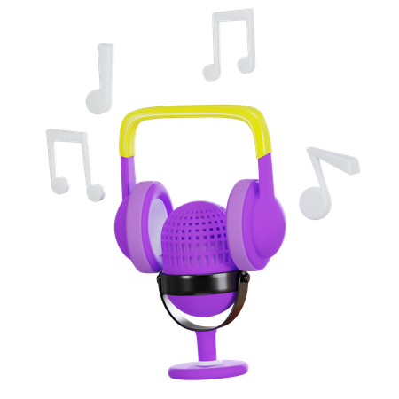 Microphone  3D Icon