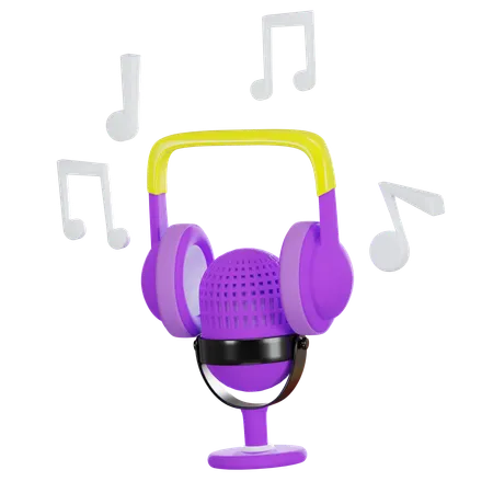 Microphone  3D Icon