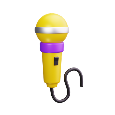 Microphone  3D Icon