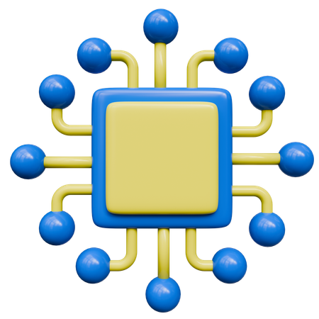 Micro Chip  3D Icon