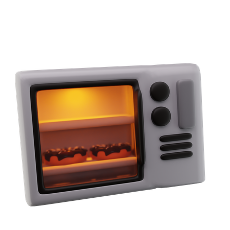 Micro Oven  3D Icon