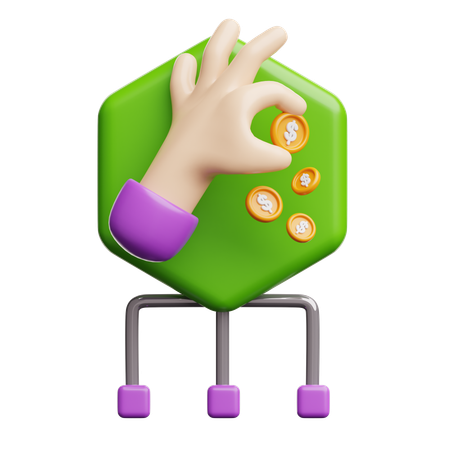 Micro Payments  3D Icon