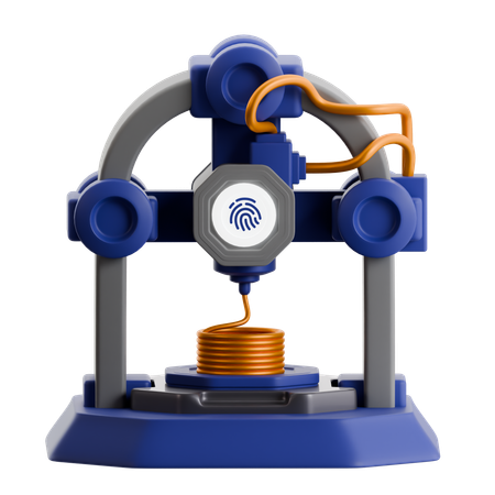 Micro Printer  3D Icon