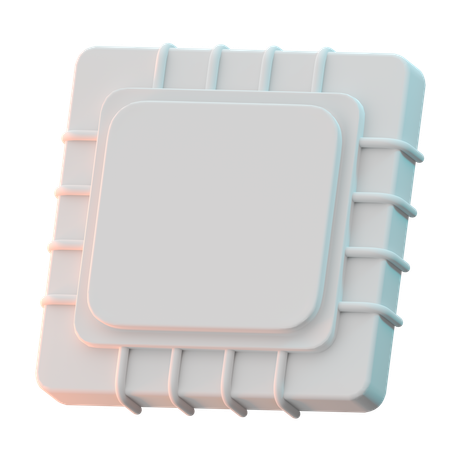 Micro Processor  3D Icon