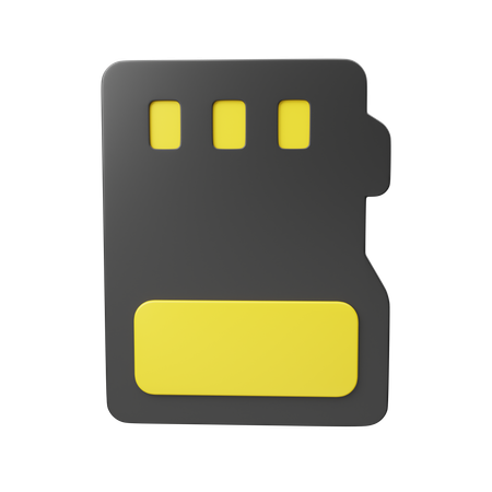 Micro Sd  3D Icon