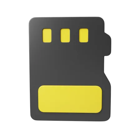 Micro Sd  3D Icon