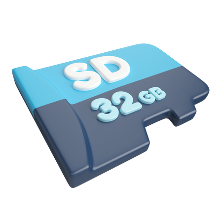 Micro SD  3D Icon