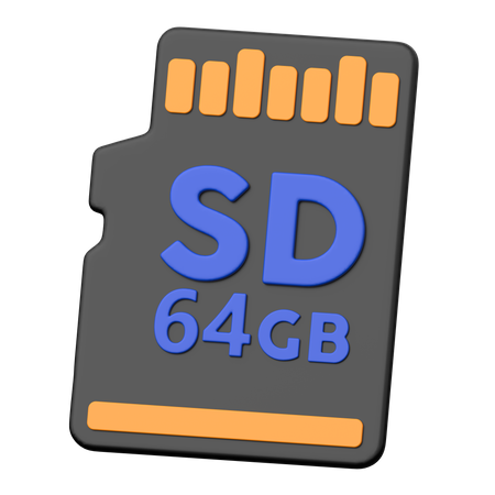 Micro Sd  3D Icon