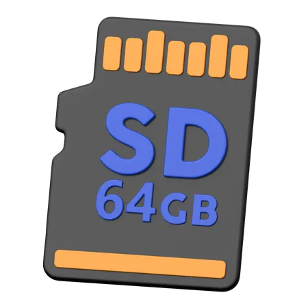 Micro Sd  3D Icon
