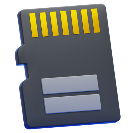 Micro Sd Card  3D Icon