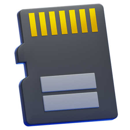 Micro Sd Card  3D Icon
