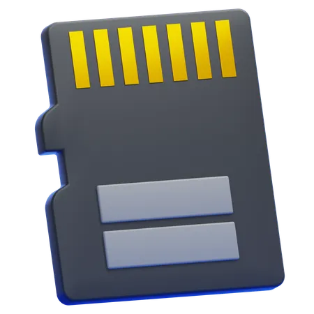 Micro Sd Card  3D Icon
