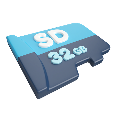 Micro SD  3D Icon