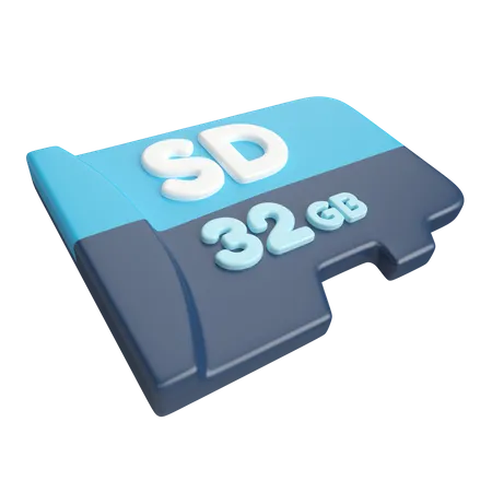 Micro SD  3D Icon