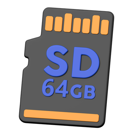 Micro SD  3D Icon